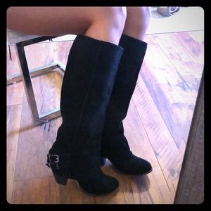 Naughty Monkey Black Perforated Boots